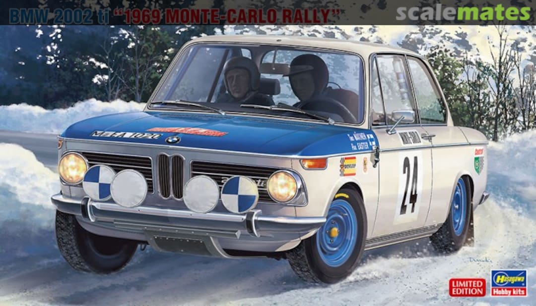 Boxart BMW 2002ti "1969 Monte-Carlo Rally" 20332 Hasegawa