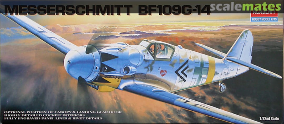 Boxart Messerschmitt Bf109G-14 1653 Academy