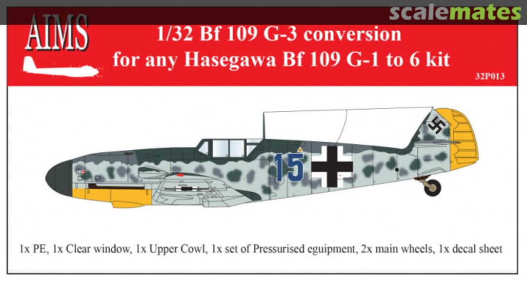 Boxart Messerschmitt Bf 109G-3 conversion 32P013 AIMS