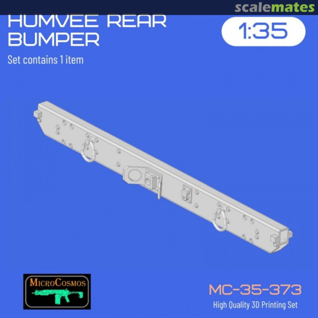 Boxart HUMVEE Rear Bumper /W Lights, MC-35-373 3D MicroCosmos