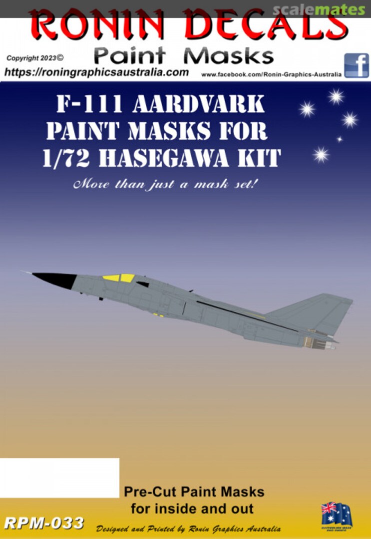 Boxart F-111 Aardvark - Paint Masks RPM-033 Ronin Decals