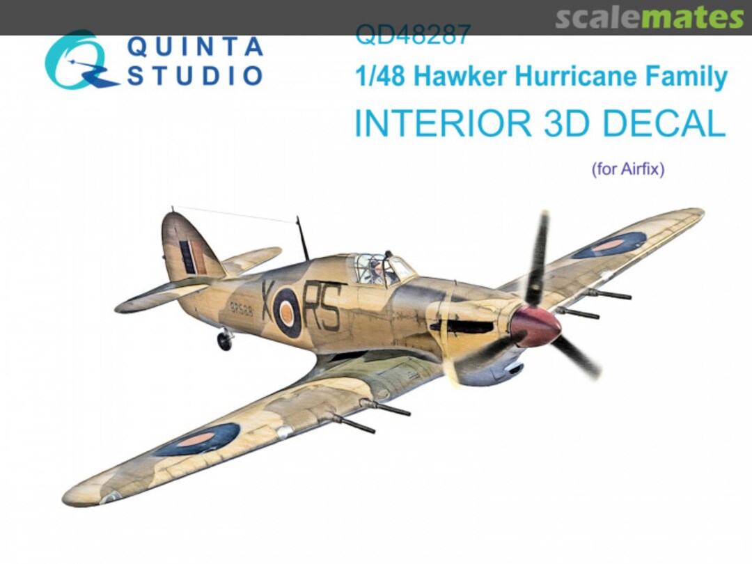 Boxart Hawker Hurricane Family interior 3D decals QD48287 Quinta Studio