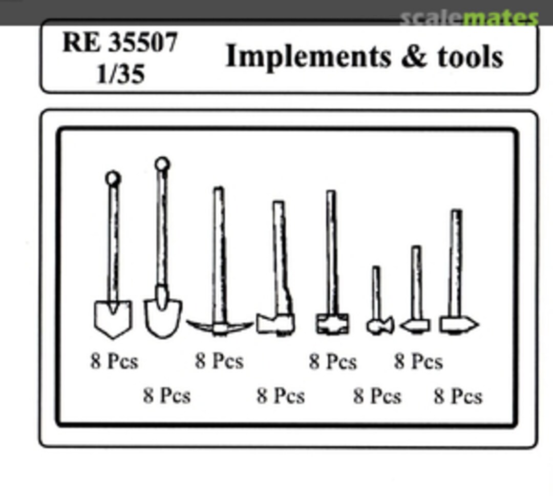 Boxart Implements & Tools 35507 Attack Hobby Kits