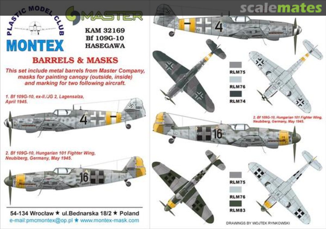 Boxart Bf 109G-10 KAM32169 Montex