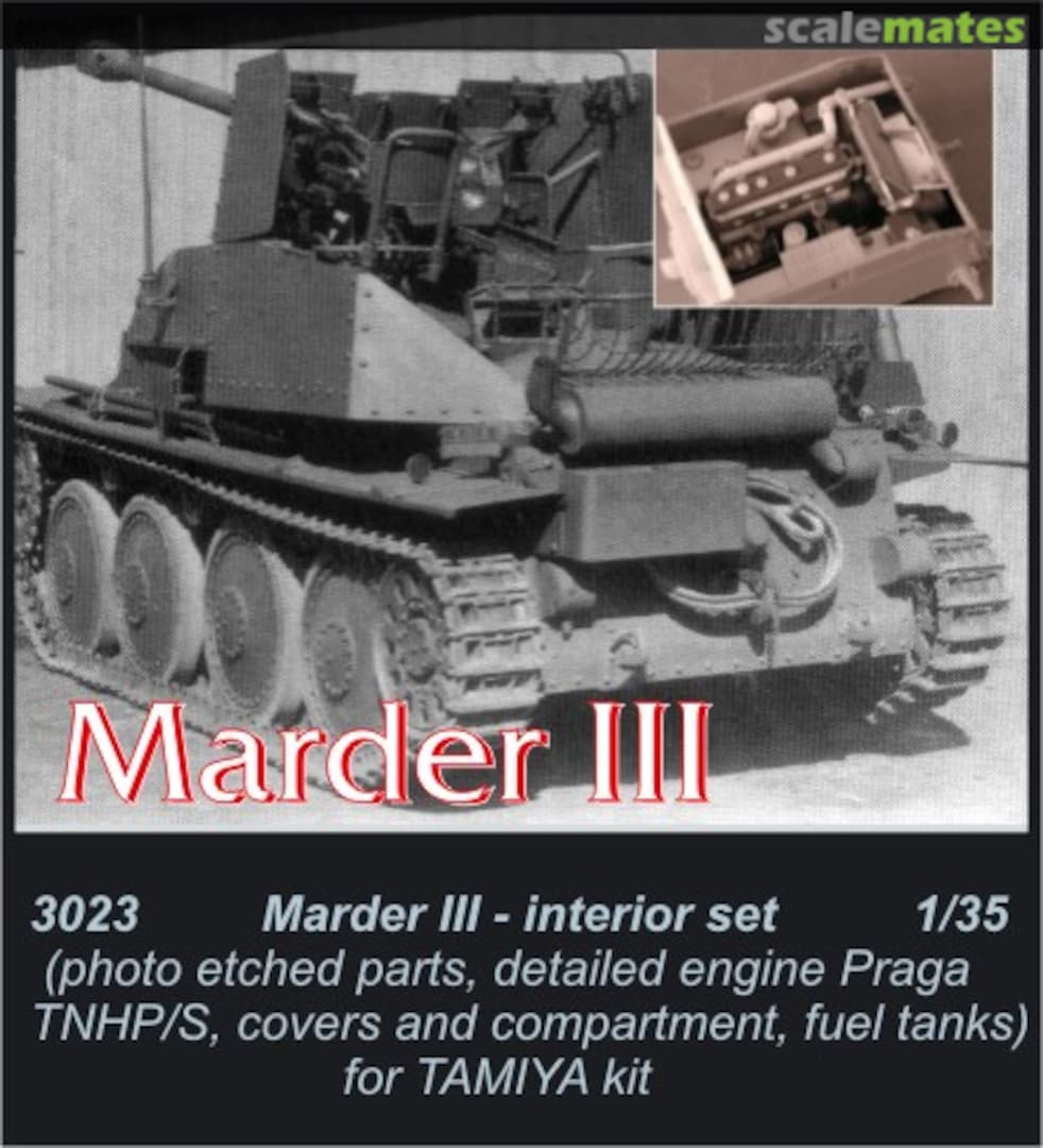 Boxart Marder III - engine set (Praga AC) 3023 CMK