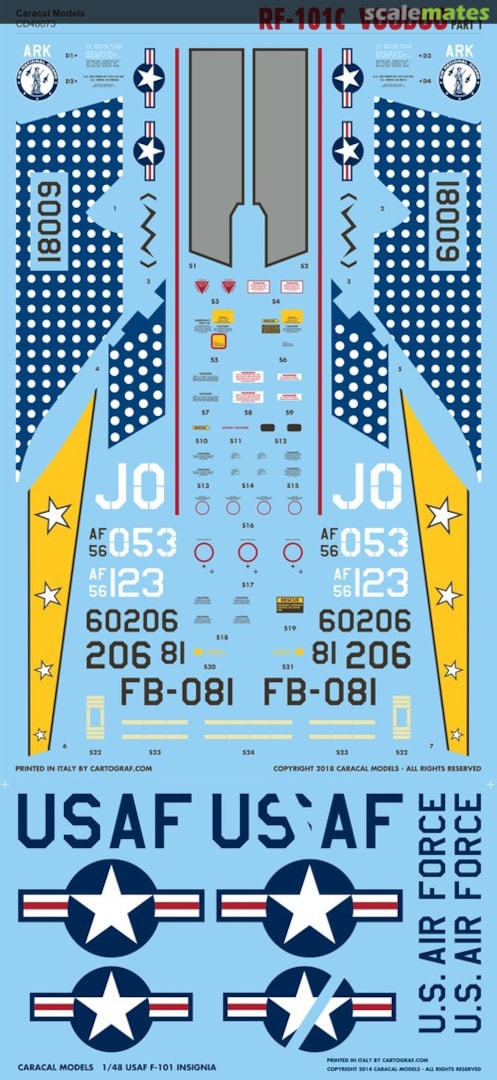 Boxart RF-101C Voodoo - Part 1 CD48073 Caracal Models