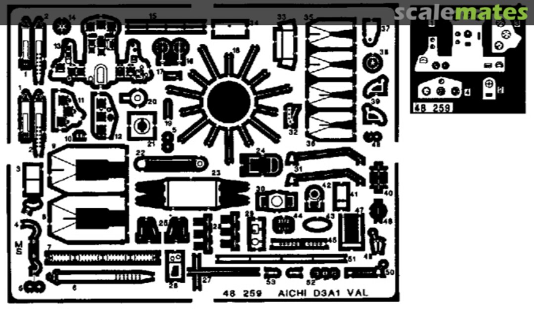 Contents D3A1 Val 48259 Eduard