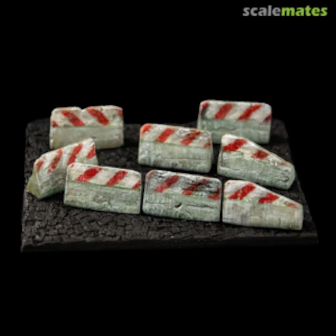 Boxart Concrete barricades A004 White Stork Miniatures