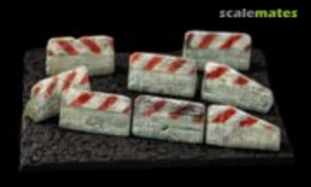 1:72 Concrete barricades (White Stork Miniatures A004)