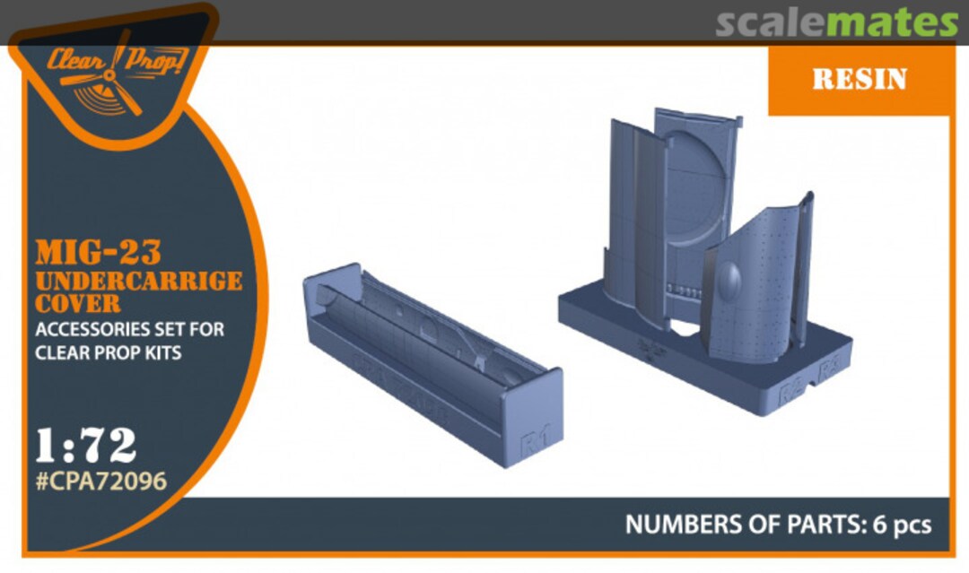 Boxart MiG-23 Undercarriage Covers CPA72096 Clear Prop!