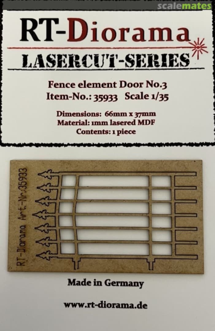 Boxart Fence element door No.3 35933 RT-Diorama