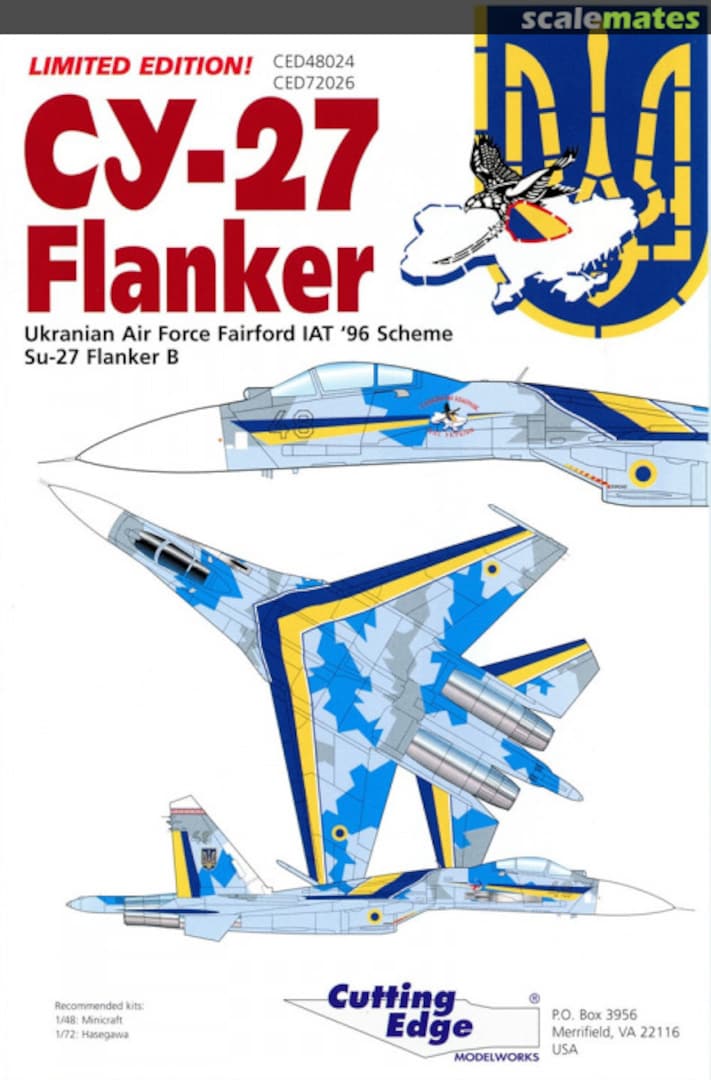 Boxart Su-27 Flanker CED48024 Cutting Edge Modelworks