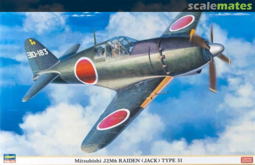 Boxart Mitsubishi J2M6 Raiden (Jack) Type 31 08222 Hasegawa