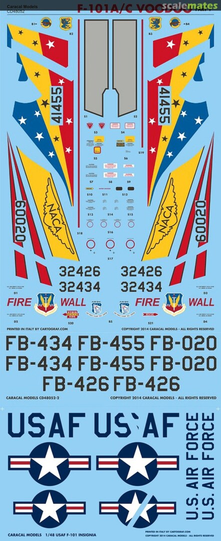 Boxart F-101A/C Voodoo CD48052 Caracal Models