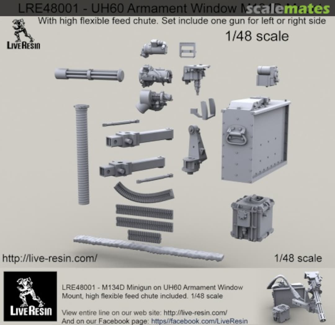 Boxart UH60 Armament Window M134D Mount LRE-48001 Live Resin