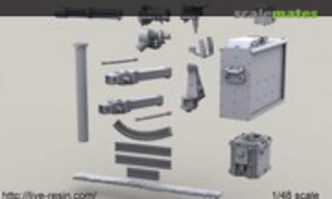 1:48 UH60 Armament Window M134D Mount (Live Resin LRE-48001)