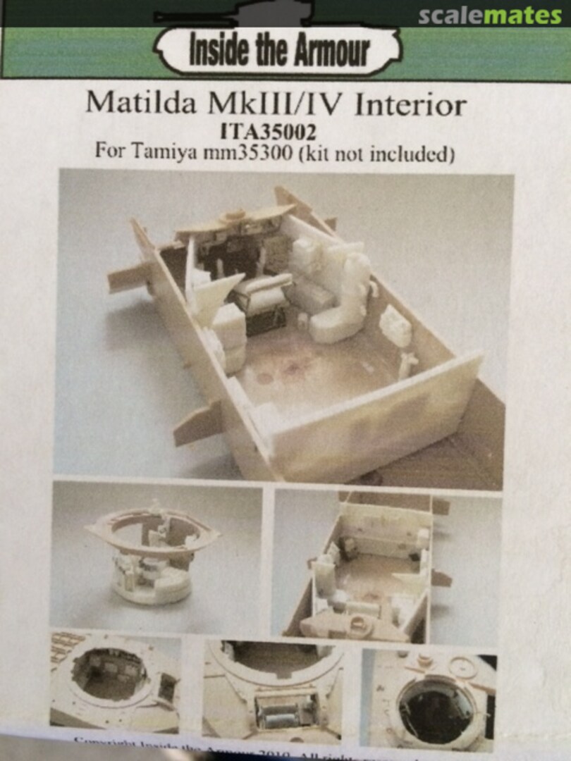 Boxart Matilda MkIII/IV Interior ITA35002 Inside the Armour ITA3