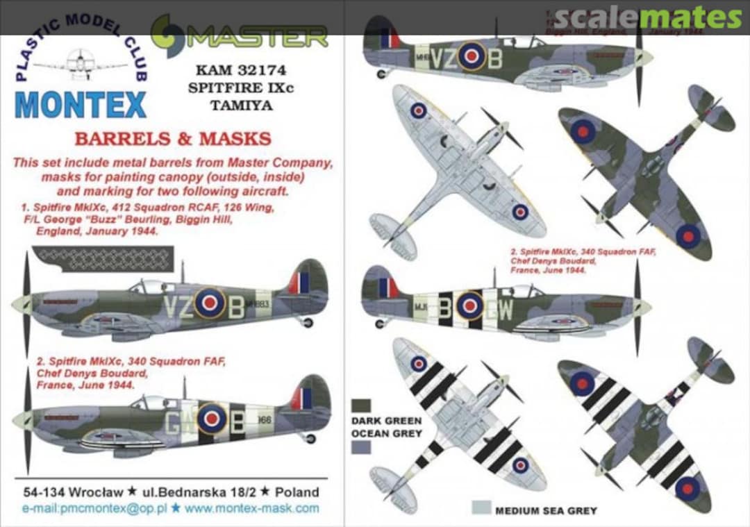 Boxart Spitfire Mk IX KAM32174 Montex