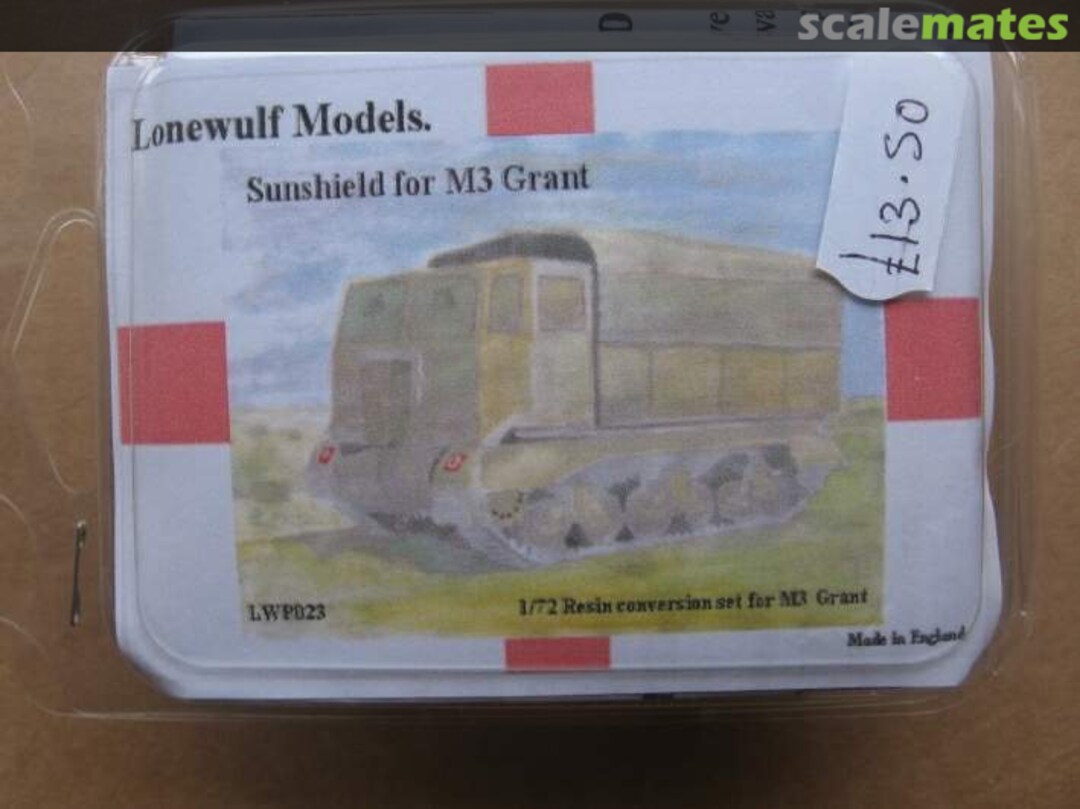 Boxart Sunshield for M3 Grant LWP023 Lonewulf Models