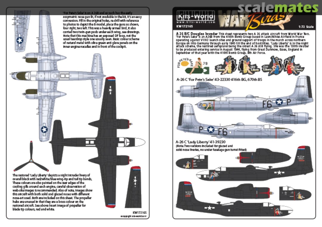 Boxart Douglas A-26C Invaders KW172165 Kits-World