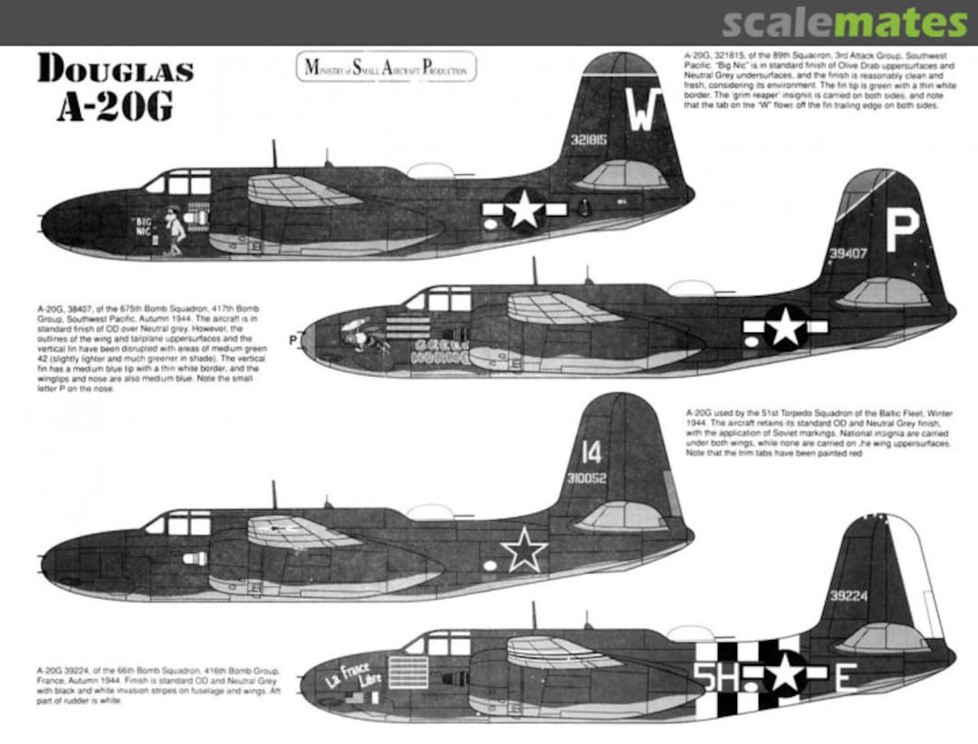 Boxart Douglas A-20G 4835 Ministry of Small Aircraft Production