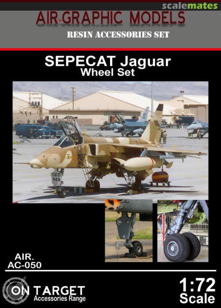 Boxart SEPECAT Jaguar bulged Wheels Set AIR.AC-050 Air-Graphic Models