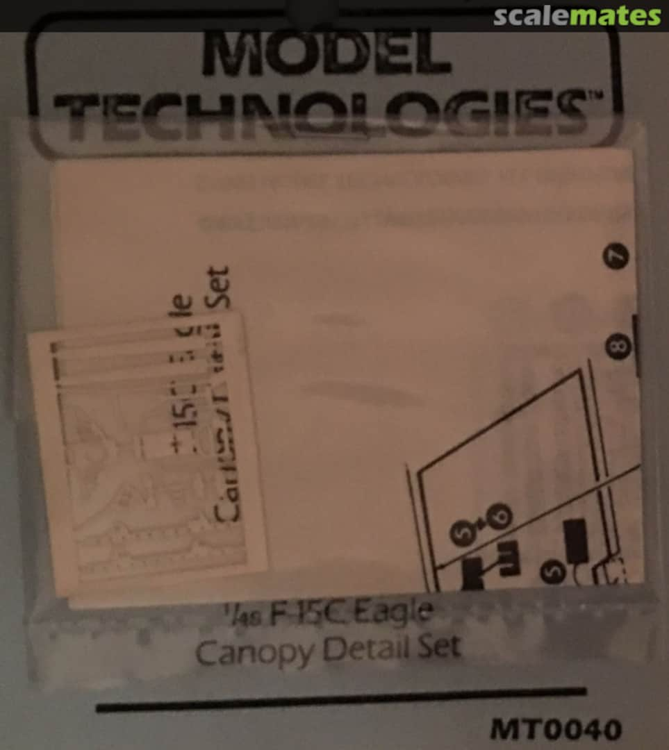 Boxart F-15C Eagle Cockpit Detail Set MT0040 Model Technologies