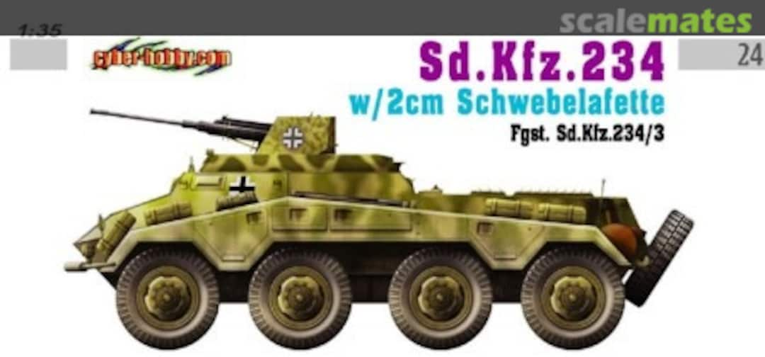 Boxart Sd.Kfz. 234 w/2cm Schwebelafette 6296 Cyber Hobby