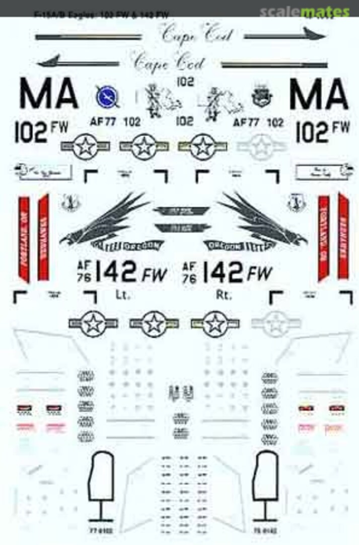 Boxart F-15A/B Eagles 48-1092 Microscale