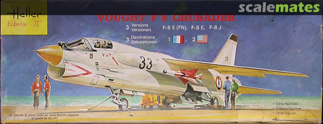 Boxart Vought F-8 Crusader 259 Heller