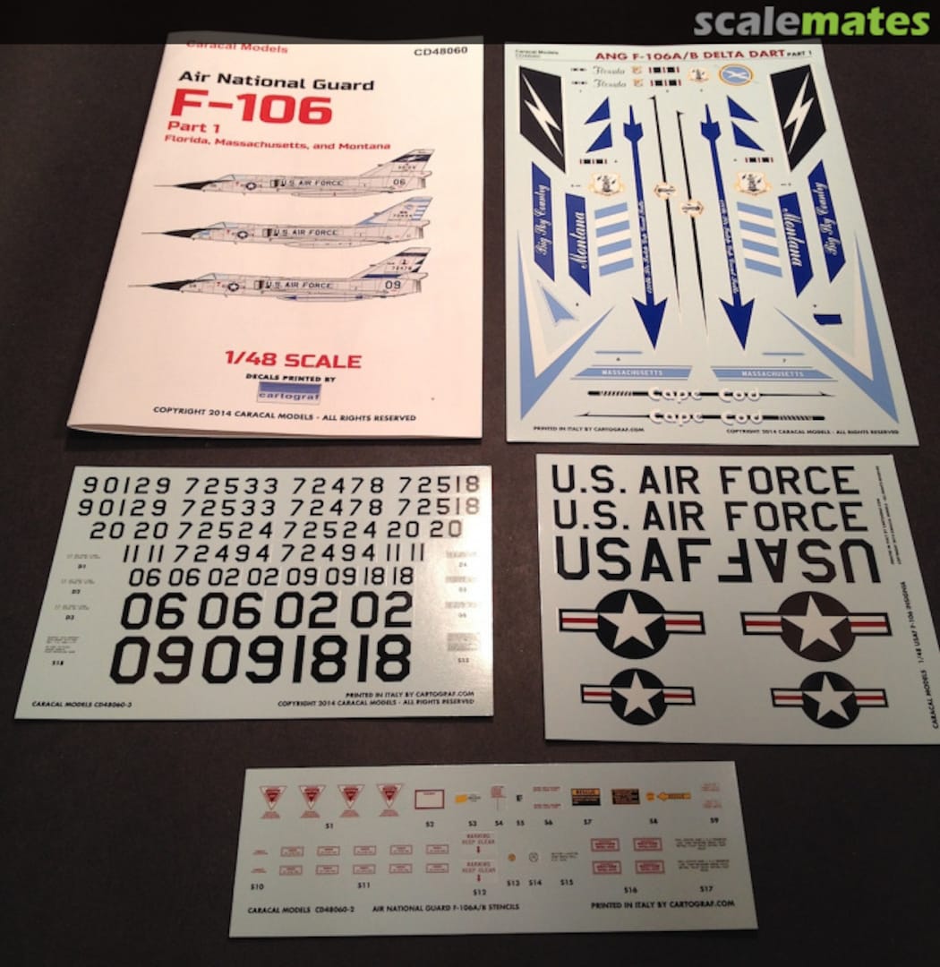 Contents Air National Guard F-106 CD48060 Caracal Models