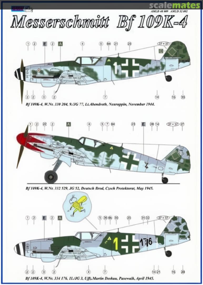 Boxart Messerschmitt Bf 109 K-4 AMLD32002 AML