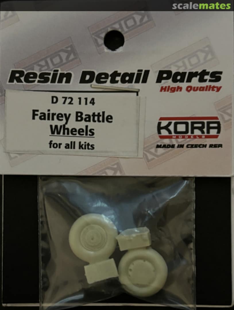 Boxart Fairey Battle Wheels D 72 114 Kora Models