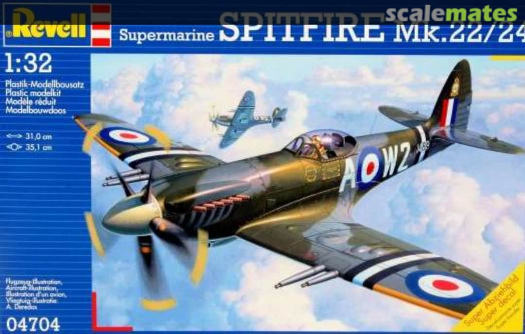 Boxart Supermarine Spitfire Mk.22/24 04704 Revell