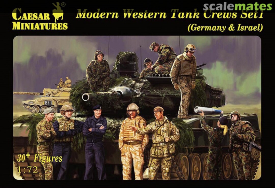 Boxart Modern Western Tank Crews Set 1 H102 Caesar Miniatures