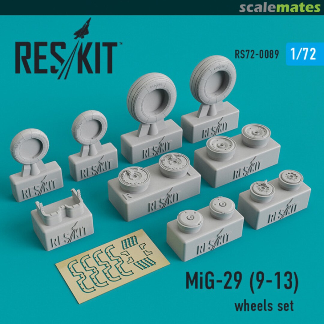 Boxart MiG-29 (9-13) Wheels Set RS72-0089 ResKit