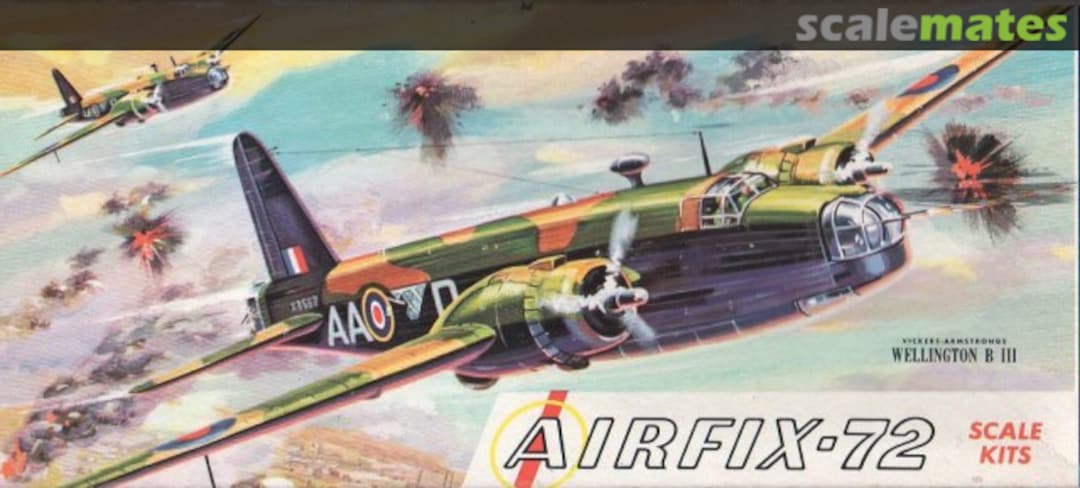 Boxart Vickers-Armstrongs Wellington B III 1-98 Airfix Corporation of America