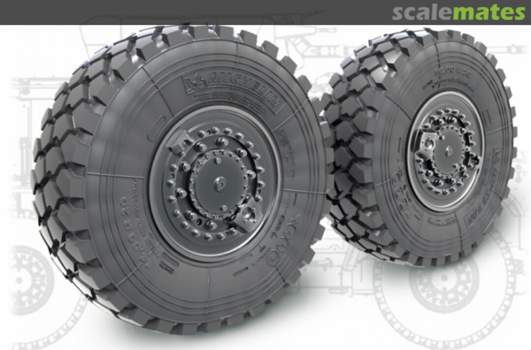 Boxart KamAZ 4386 Typhoon-VDV Sagged wheel set 35207 Miniarm