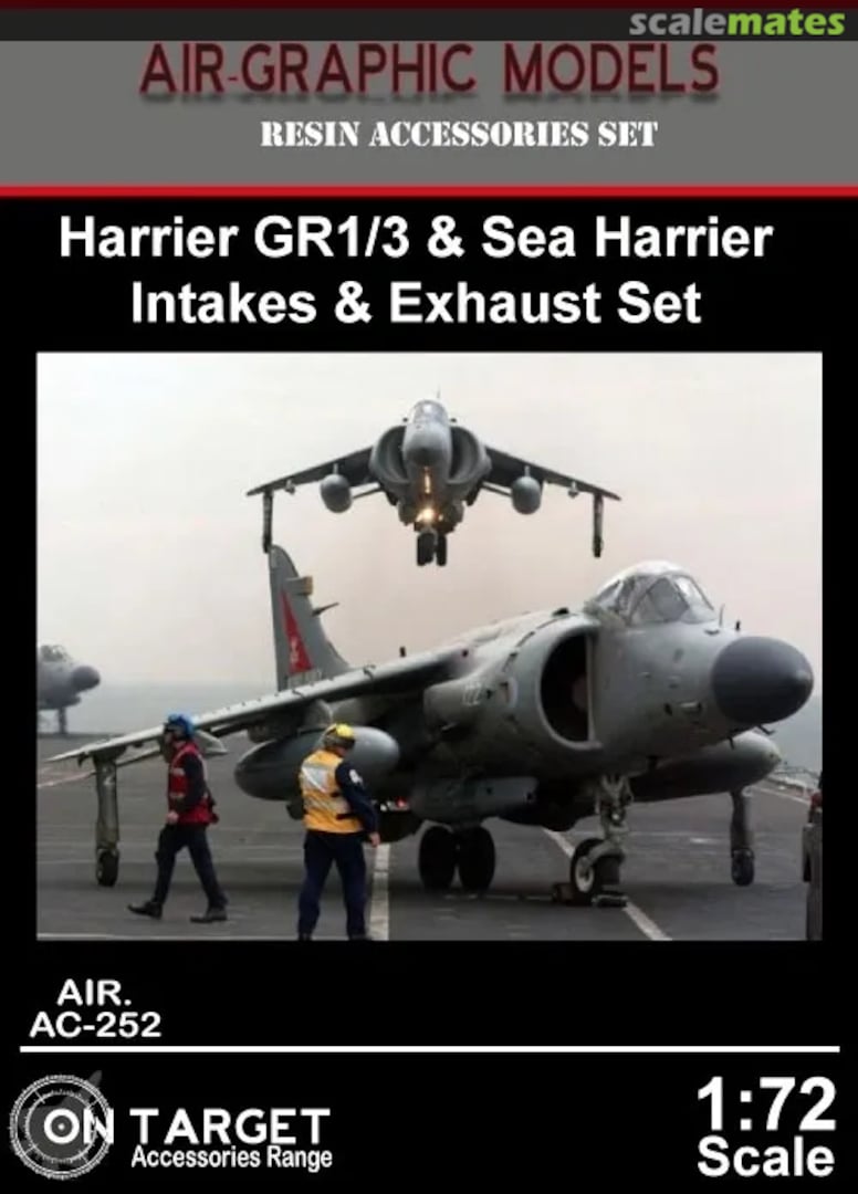 Boxart Harrier GR1/3 & Sea Harrier Intakes & Exhaust Set AIR.AC-252 Air-Graphic Models