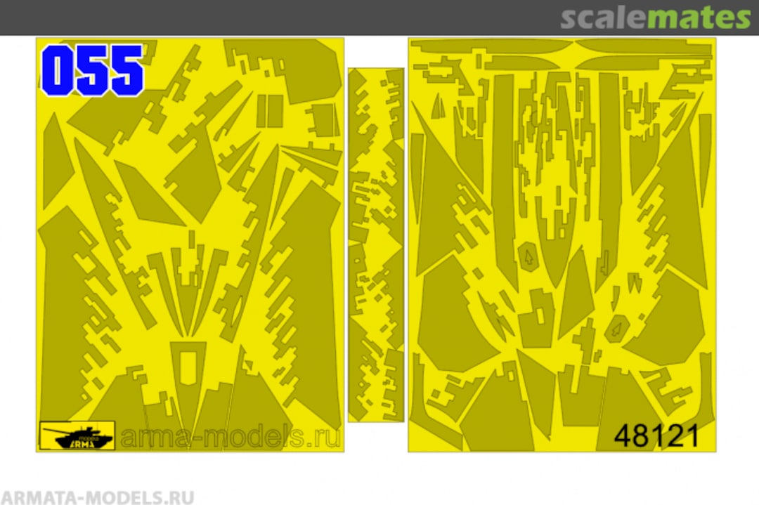 Boxart Su-57 #55 - cammouflage masks AM48121 Arma Models