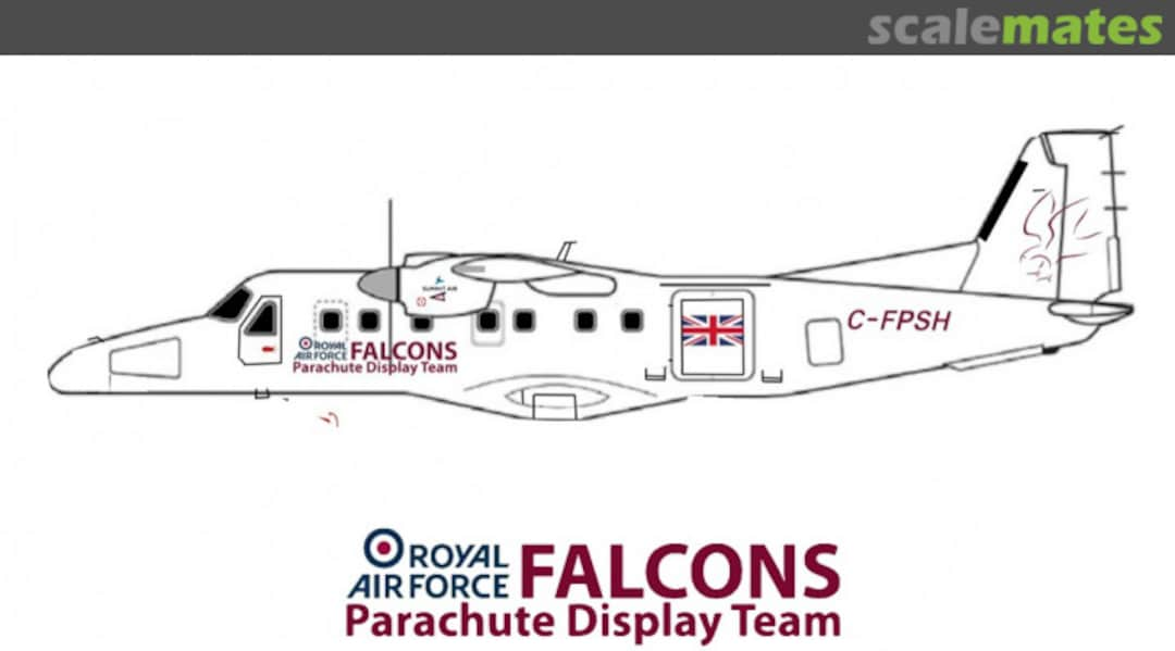 Boxart Dornier Do-228 RAF Falcons parachute display team AIPD-54 Aircraft in Plastic