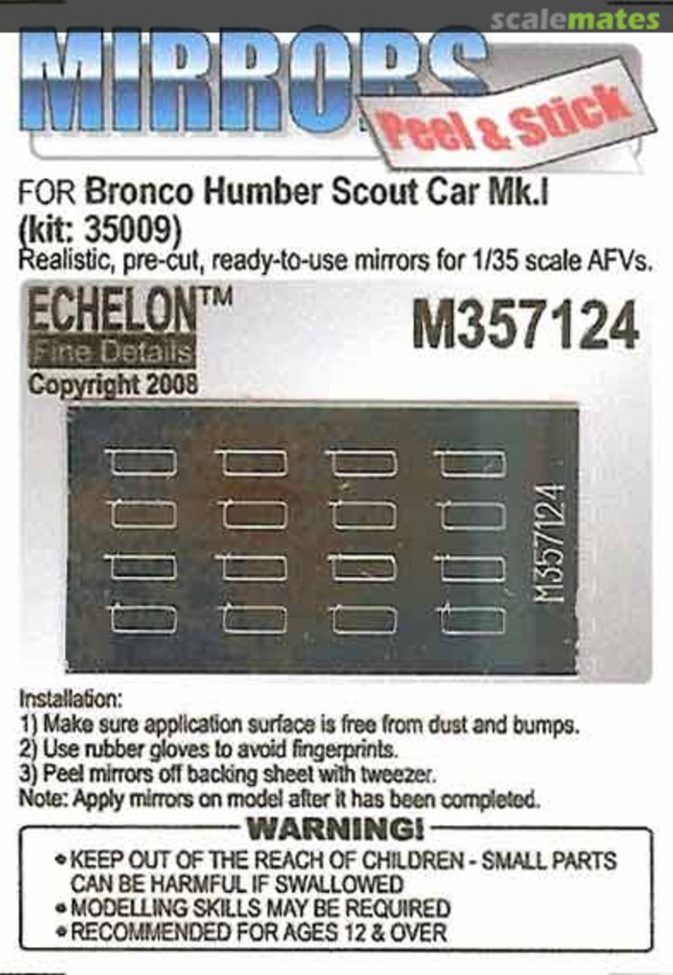 Boxart Humber Scout Car Mk.I M357124 Echelon Fine Details