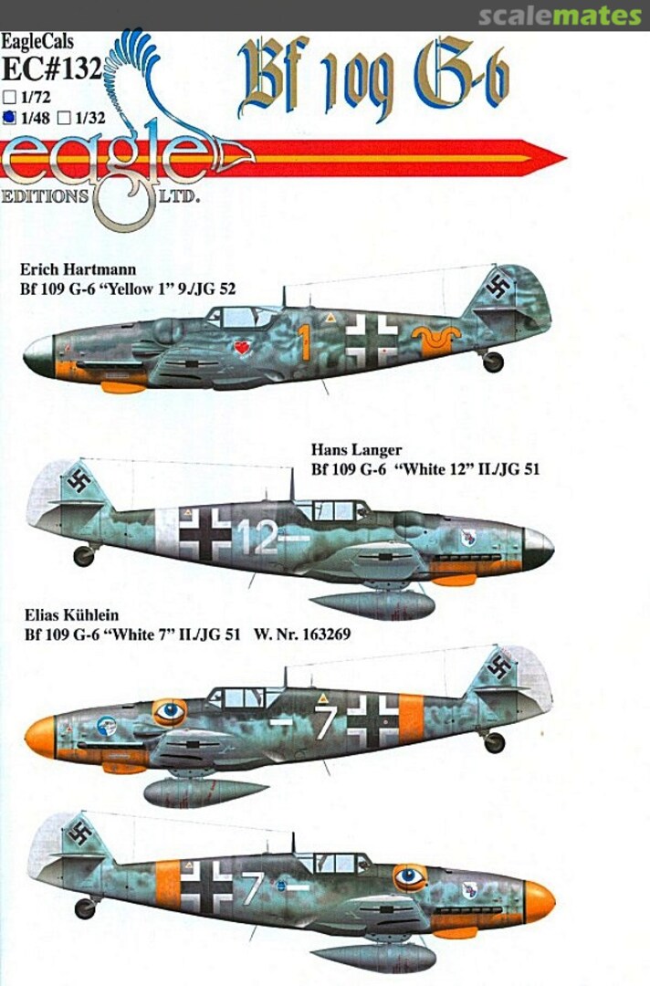 Boxart Bf 109G-6 EagleCals EC48-132 Eagle Editions