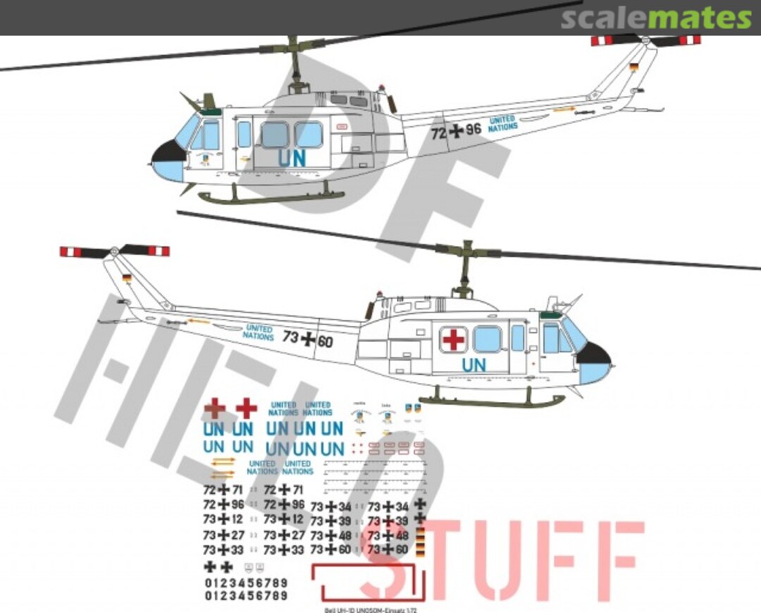 Boxart Bell UH-1D UNOSOM DF30872 DF HeloStuff