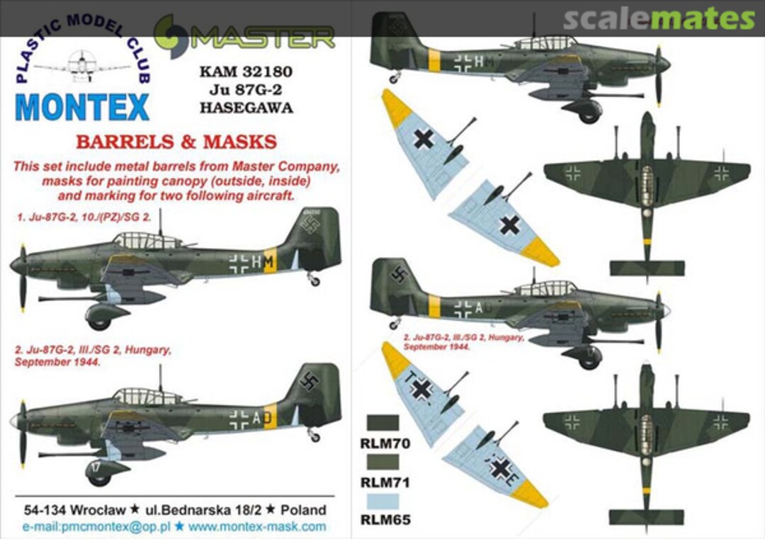 Boxart Junkers Ju 87G Stuka KAM32180 Montex