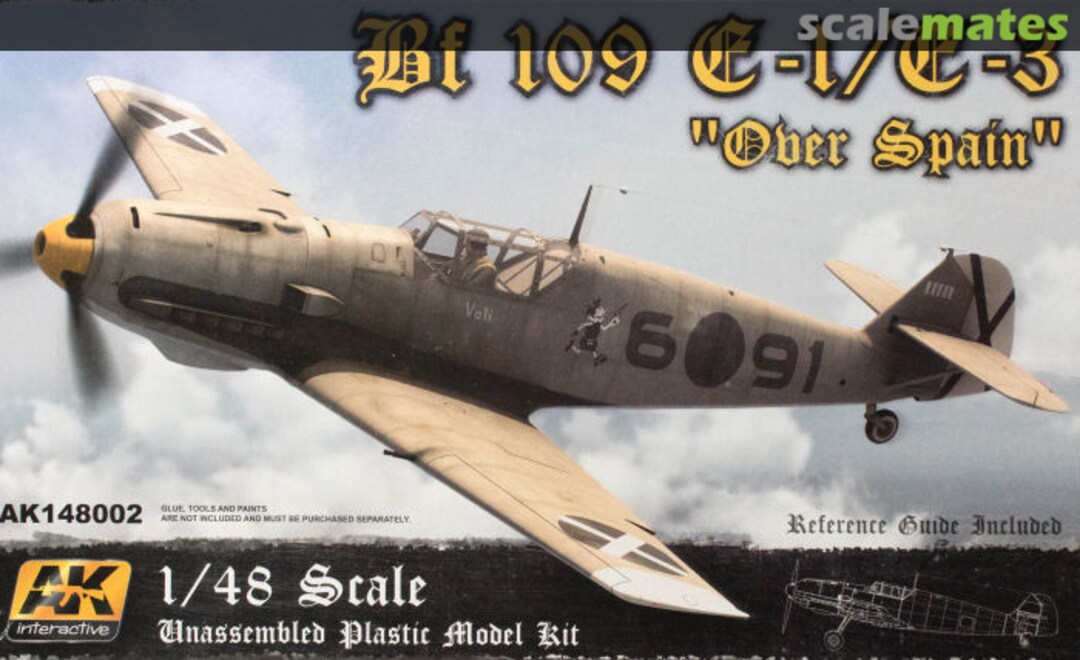 Boxart Bf 109 E-1/E-3 AK 148002 AK Interactive