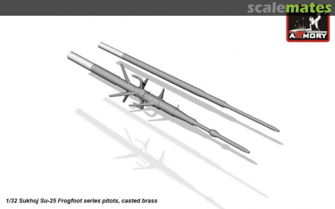 Boxart Sukhoj Su-25 Frogfoot pitots, casted brass MA3217 Armory