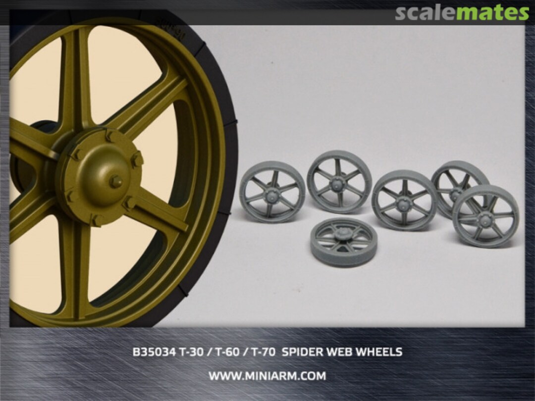 Boxart T-30/ T-60/ T-70 Spider Web Wheels B35034 Miniarm