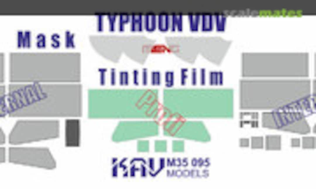 1:35 K-4386 Typhoon VDV masks and tinting film (KAV models KAV M35 095)