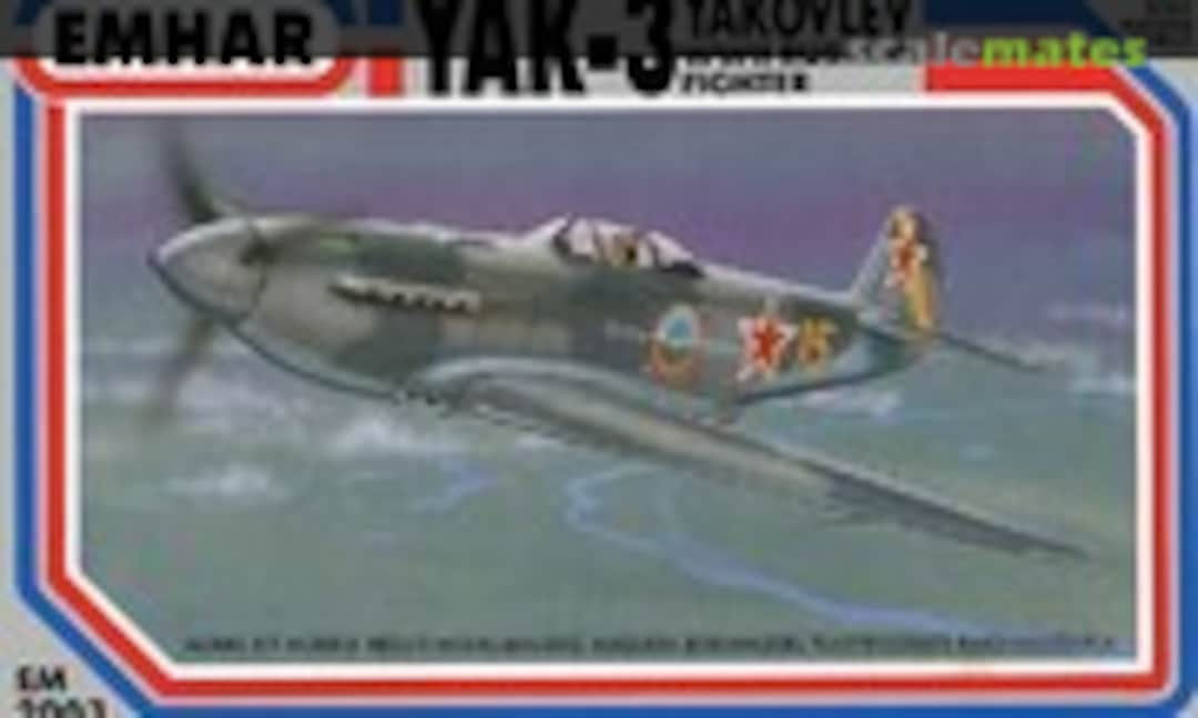 1:72 Yakovlev Yak-3 WWII Russian Fighter (EMHAR EM2003)